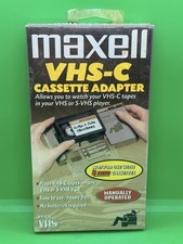 Maxell VHS-C to VHS Cassette Adapter Tape New Sealed Plastic VP-CA With Hanger