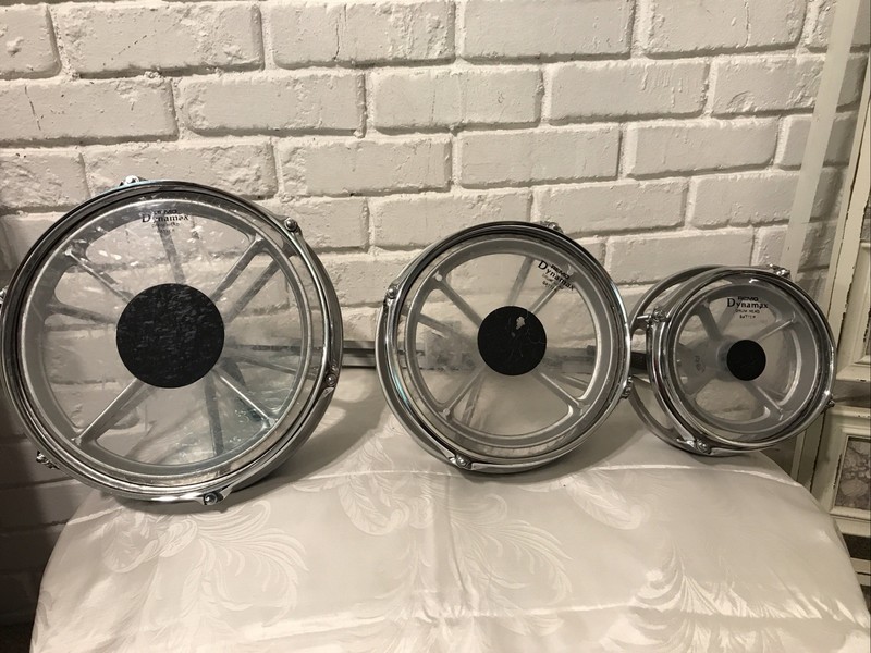 6", 8", 10" Roto Tom Drum Set Used