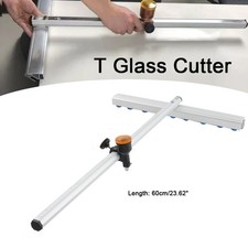 60cm T-Shaped Glass Cutter Tool for 3-12mm 23.62" Manual T Glass Cutting Kit