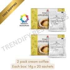 2x DXN Cream Coffee No Sugar Added | Ganoderma Reishi Coffee | Free Shipping