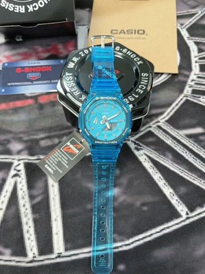 Casio G-Shock GA-2100 Blue Skeleton ''CasiOak'' Analog-Digital Watch