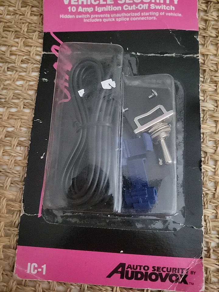 Vintage New NOS Vehicle Security Ignition Cut-Off Switch by Audiovox , 10 amp. - Image 3 of 4