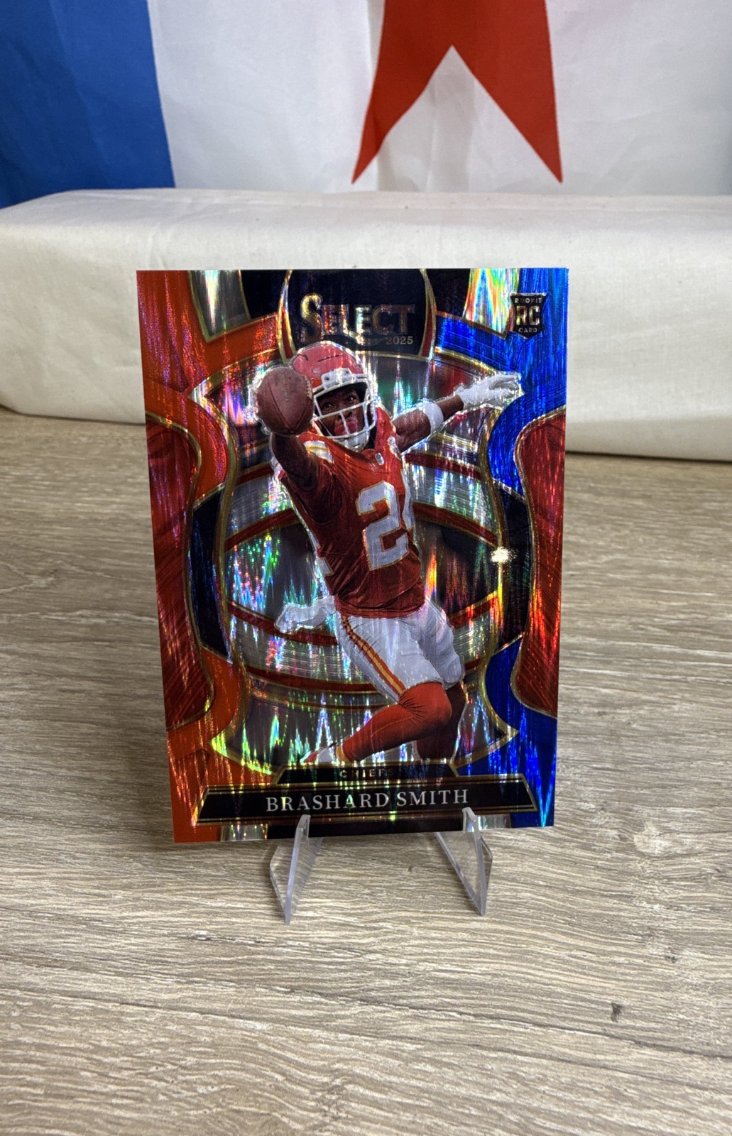 2025 Panini Select - Concourse Brashard Smith #9 Red & Blue Shock Prizm (RC)
