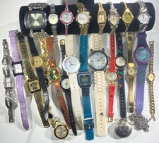 Lot 25 Vintage Ladies Watch Quartz Seiko Citizen Brighton Repair Untested
