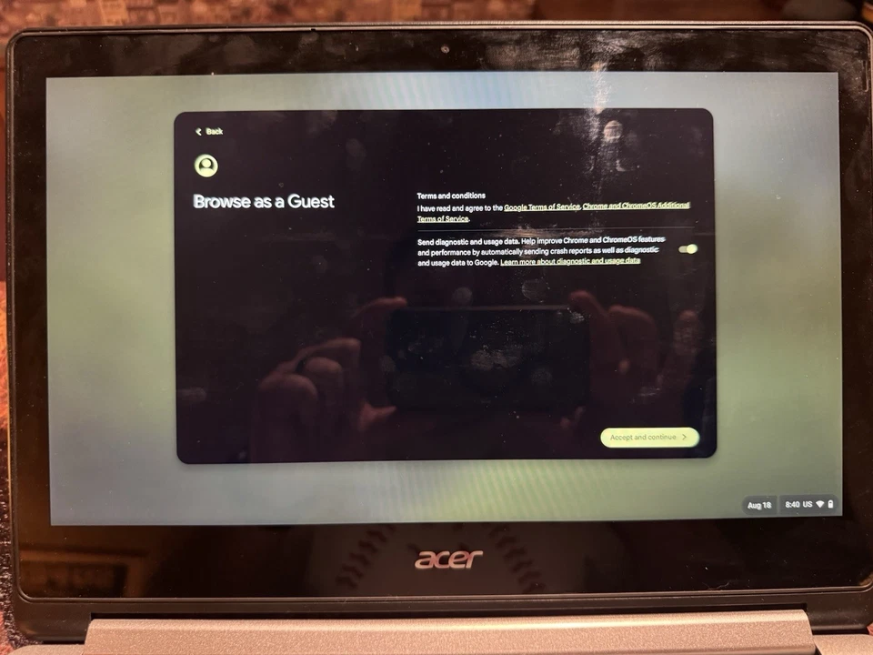 Acer Chromebook R13 pantalla táctil Foto 3 de 4