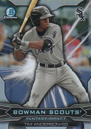 Tim Anderson #BSITA 2015 Bowman Chrome Draft Scouts Fantasy Impact card