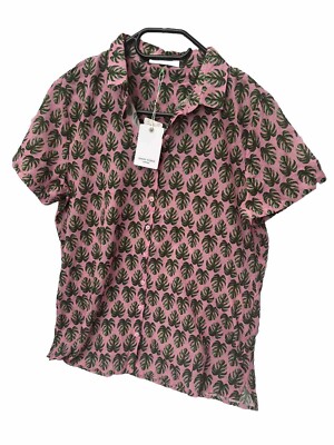 GERRY WEBER Damen Bluse Gr.44 Floral Print Baumwolle Kurzarm Neu OVP 69,99 