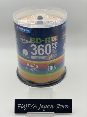 Verbatim Blank Blu-ray BD-R DL VBR260RP100SV1 50GB 1-6x 100 discs Japan New