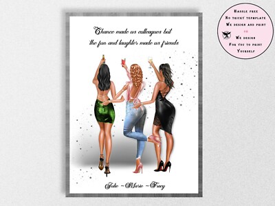 Kollegengeschenk ・ Mitarbeitergeschenk ・ Freundesgruppe Druck ・ personalisiert Kollege