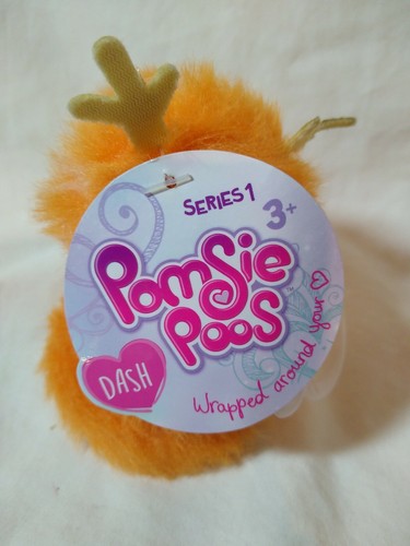Pomsies Poos Babies Dash The Reindeer 3 1/2" Serie 1 de Skyrocket 2018 Naranja - Imagen 5 de 7