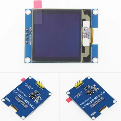 OLED Display 128x128 1,5 Zoll DC3.3 5V I2C Schnittstelle SSD1327
