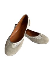 LUXURY REBEL Womens flat BENIN cement/ white colors ,size 7M, EUR 37.5 NEW 