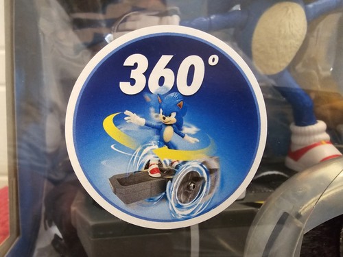 Sonic The Hedgehog 2 Movie Sonic Speed RC 2.4 GHz Toy Light Up Wheels New - Picture 9 of 13