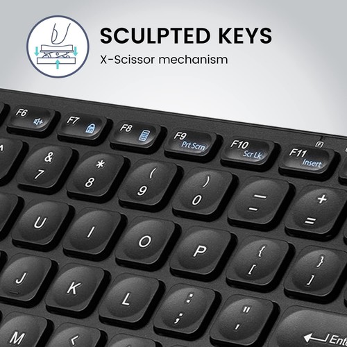 PERIBOARD-416 Wired Mini USB Keyboard with 4 Hubs - X Type Scissor Keys - Det... - Picture 4 of 8