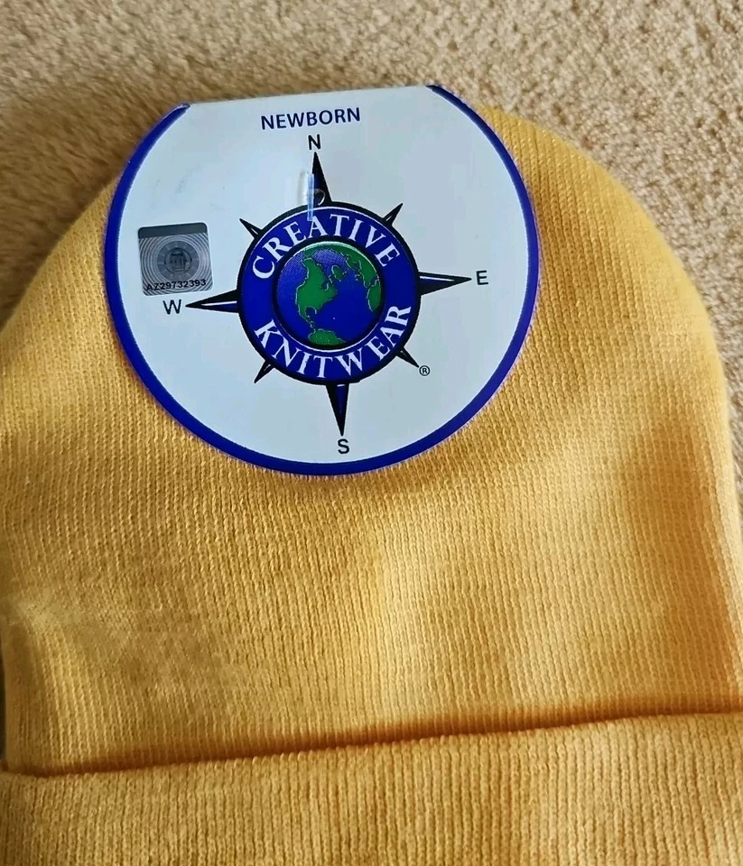 NCAA Michigan Wolverines Newborn Knit Hat Beanie Creative Knitwear New Tags - Image 3 of 4