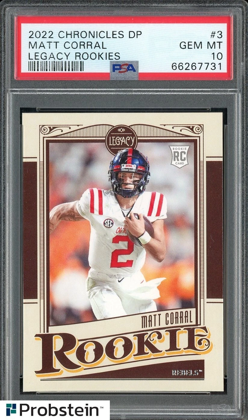 Matt Corral Panini Chronicles Draft Picks Legacy Rookies #3 Base