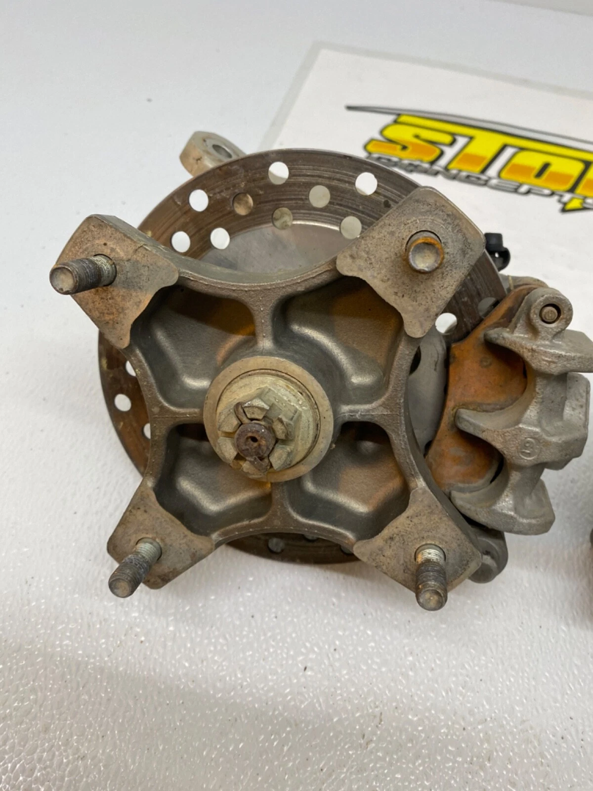 HONDA TRX450R TRX 450R FRONT END WHEEL HUBS SPINDLES CALIPERS UPDATE 400EX 250R