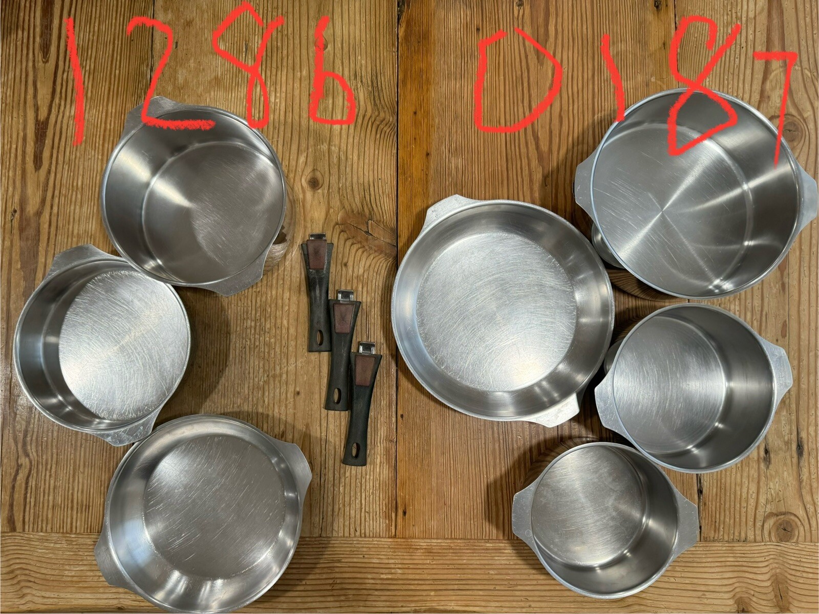 LETANG REMY Triplinox Stainless Cookware France 10 PC Pots Pans Handles