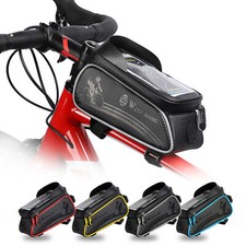 WEST BIKING Waterproof Bike Bicycle Front Frame Top Tube Bag Phone Bag 4-6.5"
