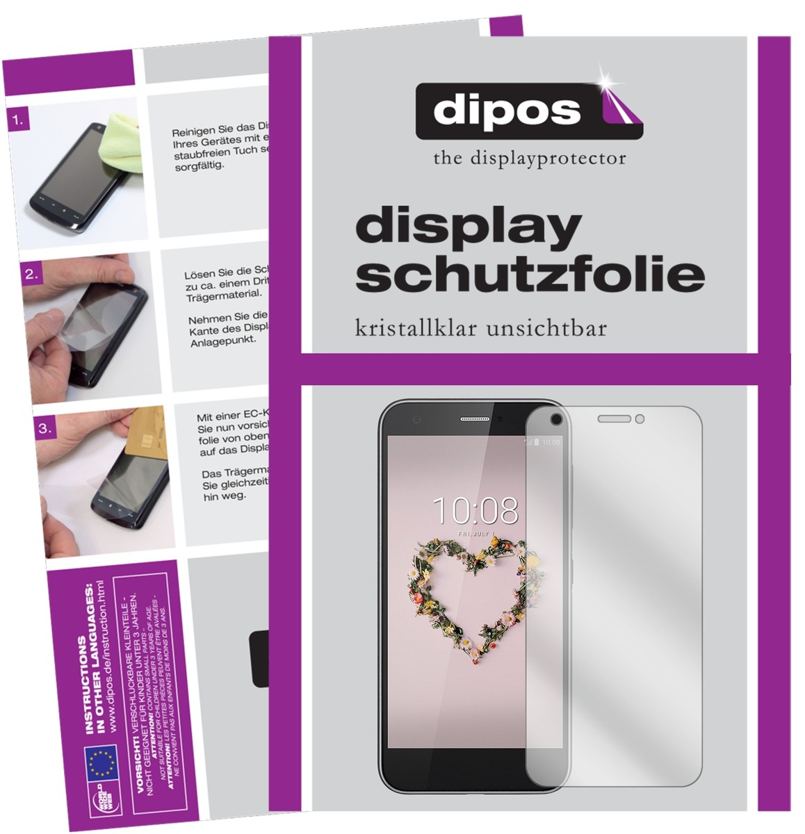 6x Pellicola per Oppo F11 posteriore Protettiva Protezione Cristallo dipos