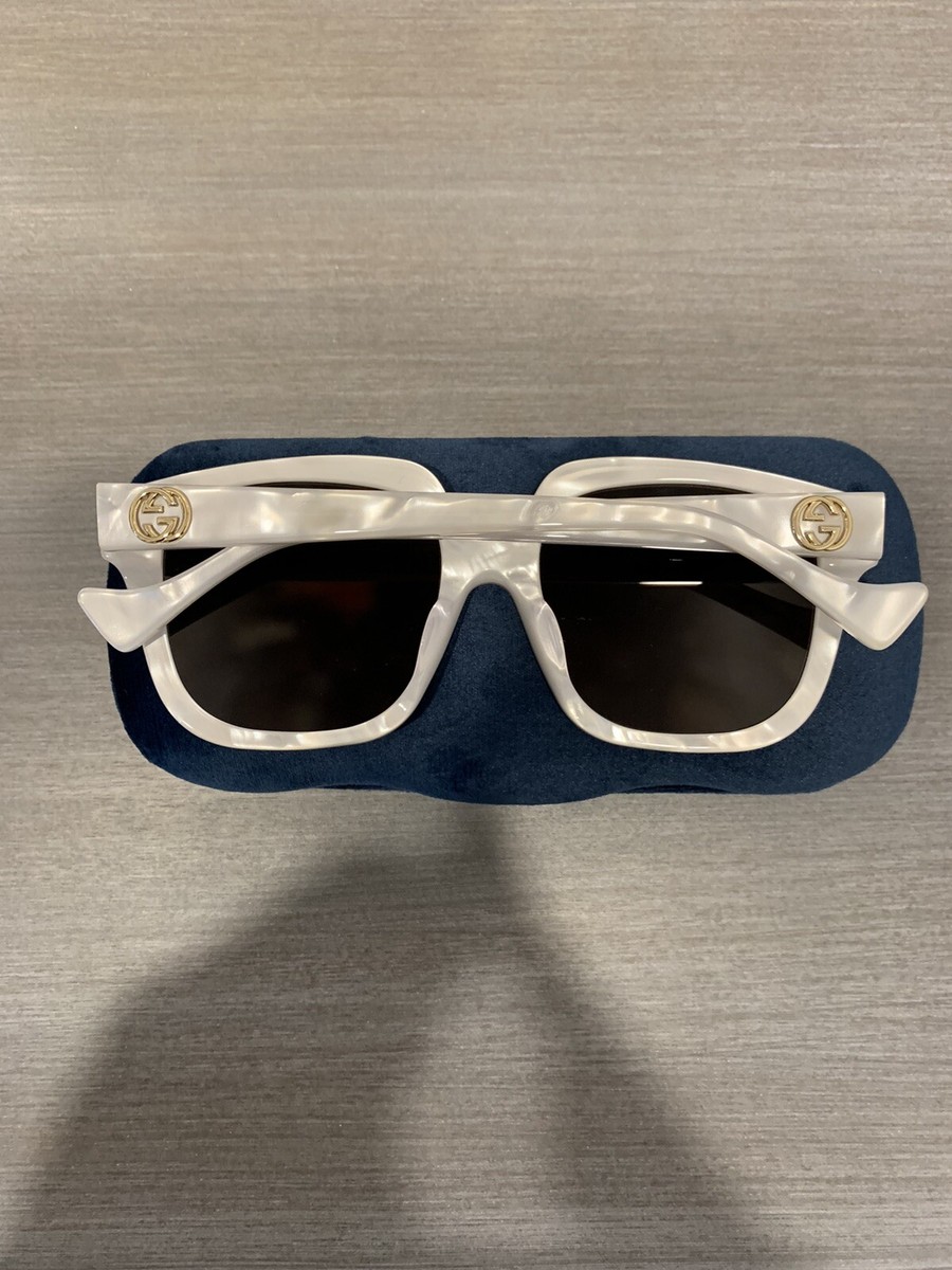サングラス GUCCI SUNGLASSES Gucci Women's SUNGLASSES white Rare GG1376SA 55mm Shiny
