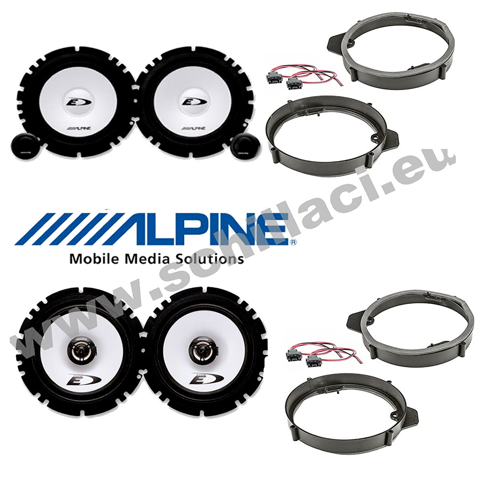 Upgrade Audio Mercedes Classe A B CLA: Kit Alpine 6 Casse Alta Fedeltà