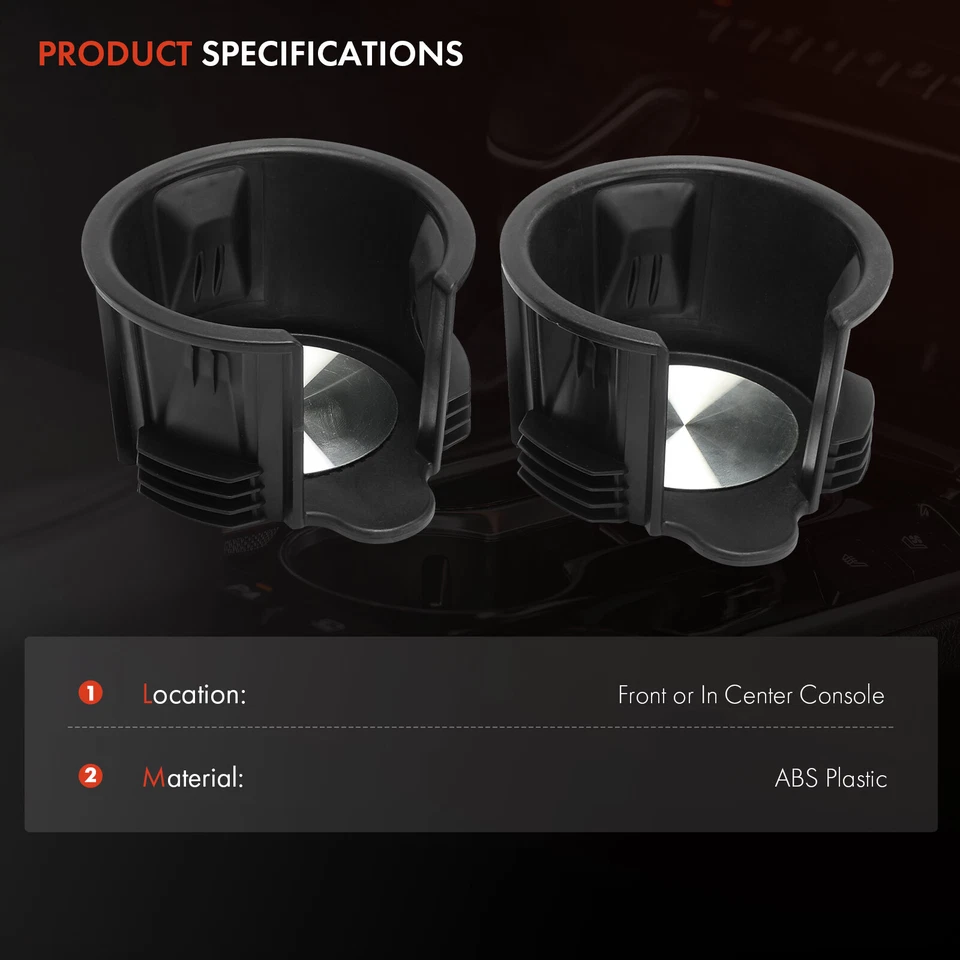 2x Inserto portavasos consola central delantera para Land Rover Range Rover LR4 LR2 Foto 2 de 4