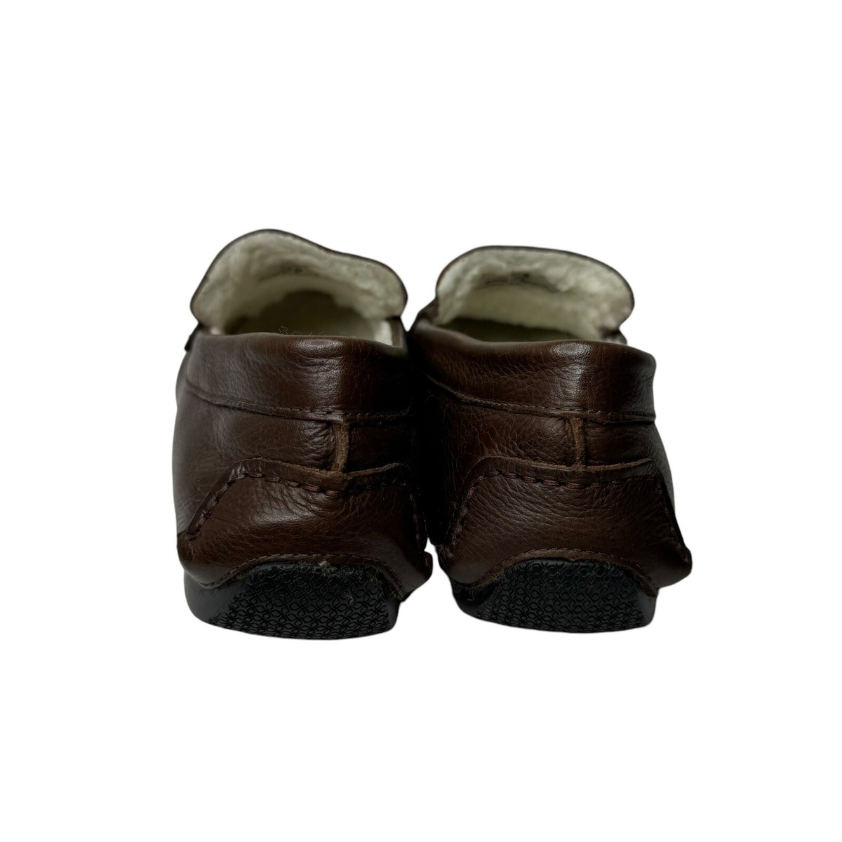 Massimo Matteo Faux Fur Penny Loafer Brown Leather 7.5 Massimo Matteo Faux Fur Penny Loafer Brown Leather 7.5 | eBay main image 2