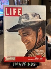 FF 1960 MARLON BRANDO Actor Director Producer April 4 LIFE MAGAZINE