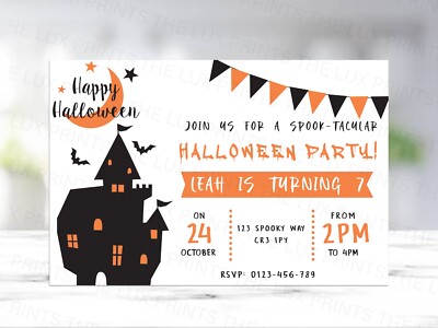 Personalisierte Halloween Geburtstag Party D3 Einladungskarten Geburtstagseinladung Kinder 