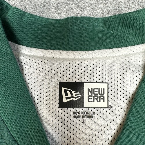 New Era Mens Shirt Size Small Green White Quater Zip Windbreaker Kangaroo Pocket - Picture 6 of 15