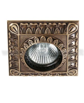SQUARE RECESSED SPOTLIGHT CAST LEAF DECORATION IN DIFFERENT COLORS