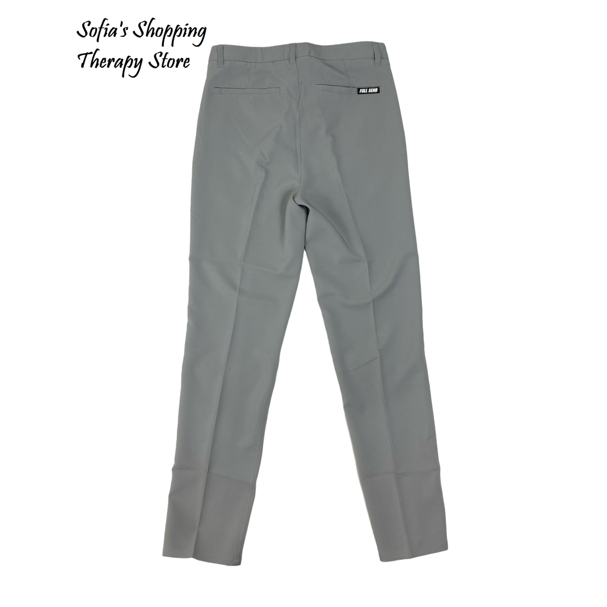 Full Send Golf Pants Gray Performance Stretch Grip Waist Nelk Boys