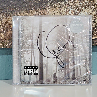 Autographed Signed Folklore by Swift, Taylor (CD, 2020) In The Trees SEALED