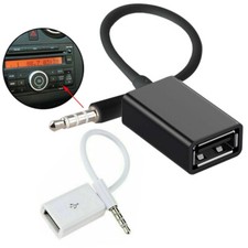 3 5-Mm-Aux-Audio-Klinkenstecker Auf Usb 2.0-Buchse Konverterkabel # >