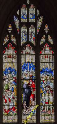 Photo 12x8 Window s.28, Beverley Minster South west window depicting St Gr c2015