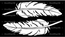 Native American Feathers - Cars/SUV's/Trucks Vinyl Die-Cut Peel N' Stick Decals