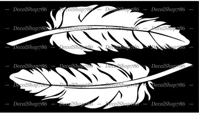 Native American Feathers - Cars/SUV's/Trucks Vinyl Die-Cut Peel N' Stick Decals