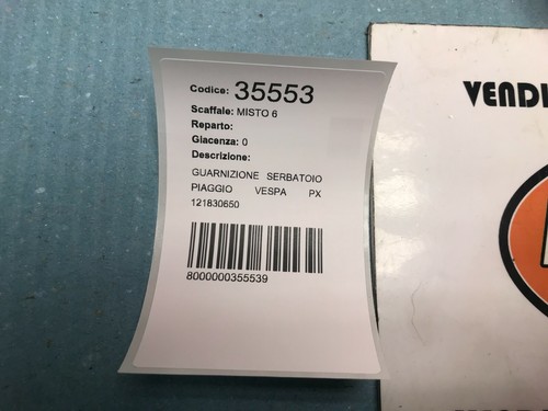 Junta de depósito de gasolina original para Piaggio vespa PX R.0.15980 - Imagen 3 de 3