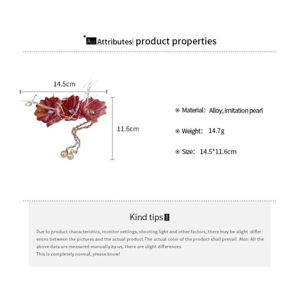 Handmade Pearls Hair Accessories Elegant Style Side Spring Clip Girl eBay