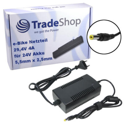 Netzteil 4A Ladegerät 29,4V 5,5mm x 2,5mm Stecker für Prophete 24V Akkus