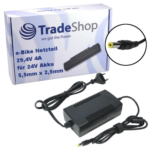 Netzteil 4A Ladegerät 29,4V 5,5mm x 2,5mm Stecker für Prophete 24V Akkus