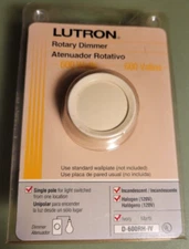 Lutron Rotary Dimmer Ivory Model D-600RH-IV  New