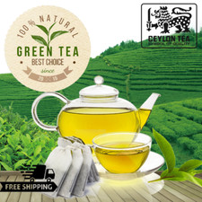 Ceylon Green Tea Premium Quality Pure Natural Single Origin 10 - 250 Tea Bags