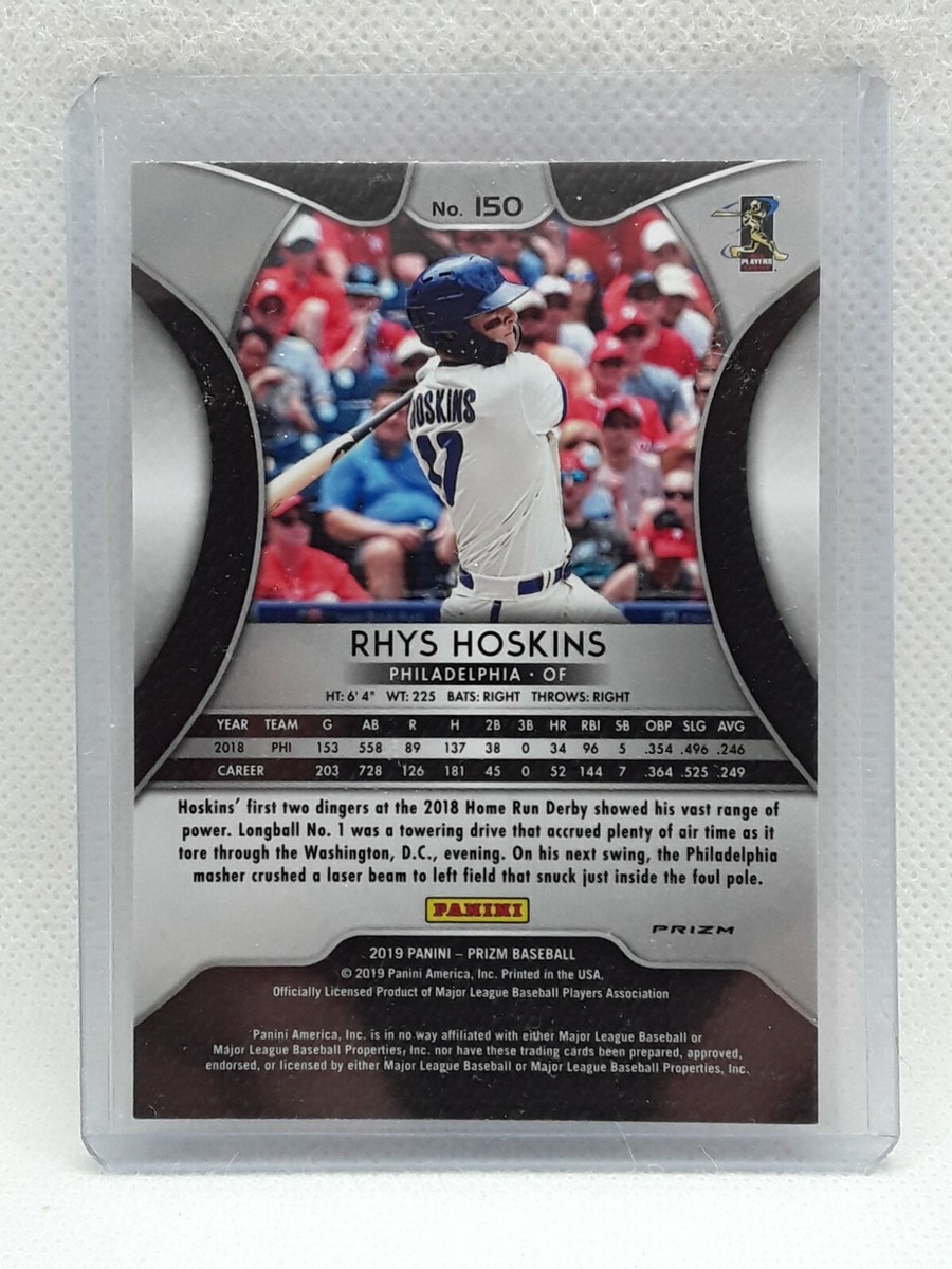 Rhys Hoskins 2019 Prizm Baseball - #150 RED WHITE & BLUE