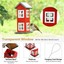 Outdoor-Wild-Bird-Feeder-Weatherproof-House-Design-Garden-Yard-Decoration-Red thumbnail 7