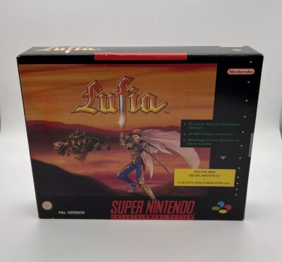 SNES Super Nintendo Lufia mit OVP und Spieleberater Big Box
