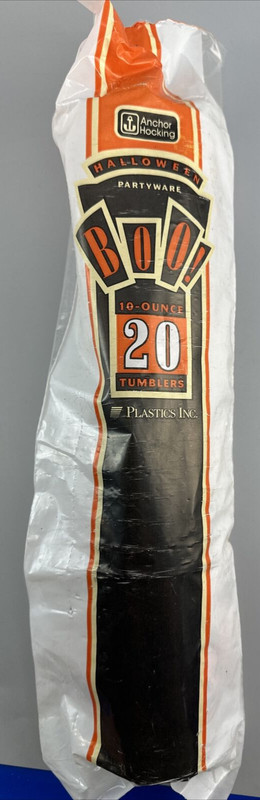 20 Anchor Hocking Halloween Partyware BOO! 10oz Tumblers - New in Package