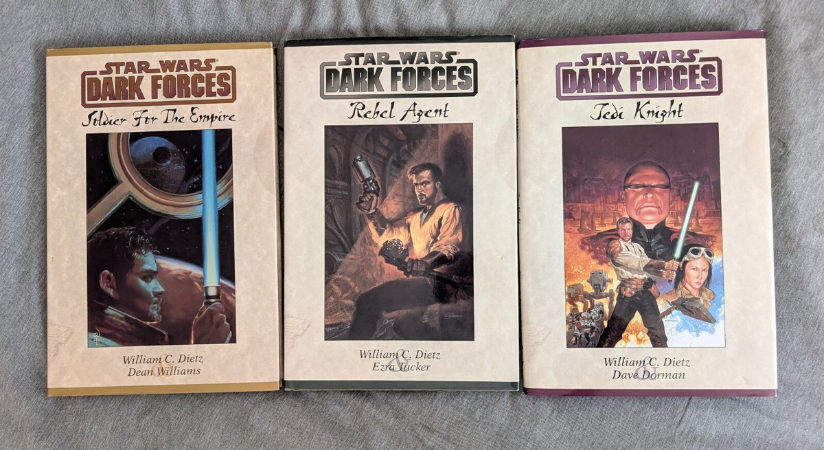 洋書 Dark Forces Rarest Books! Star Wars Dark Forces COMPLETE book trilogy 1997-1998 Hardcover