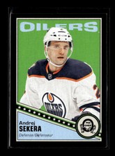 2019-20 O-Pee-Chee #483 Andrej Sekera Retro Black Border #/100